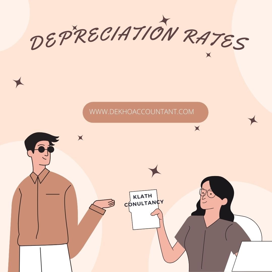 DEPRECIATION RATES FOR F.Y 2026-27